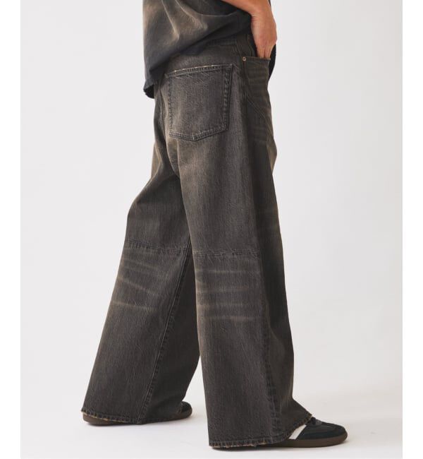 JOURNAL STANDARD relume「スモーキーデニム 11oz ワイド エンジニアド パンツ」|デニム|