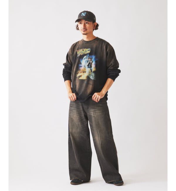 JOURNAL STANDARD relume「スモーキーデニム 11oz ワイド エンジニアド パンツ」|デニム|