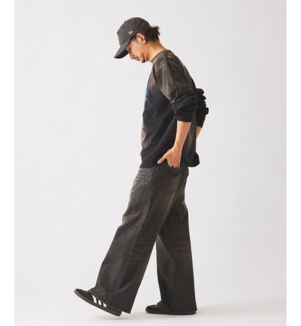 JOURNAL STANDARD relume「スモーキーデニム 11oz ワイド エンジニアド パンツ」|デニム|