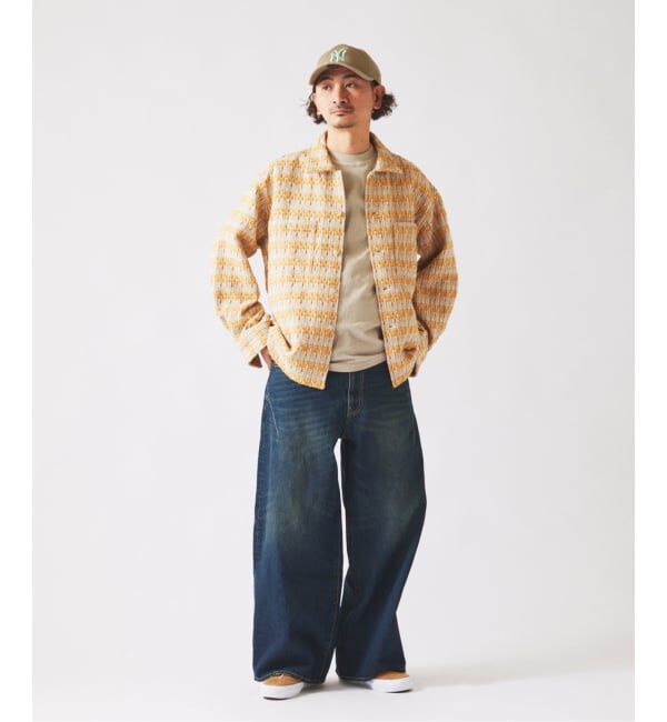 JOURNAL STANDARD relume「スモーキーデニム 11oz ワイド エンジニアド パンツ」|デニム|