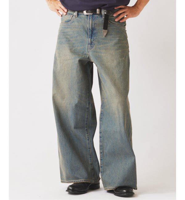 JOURNAL STANDARD relume「スモーキーデニム 11oz ワイド エンジニアド パンツ」|デニム|