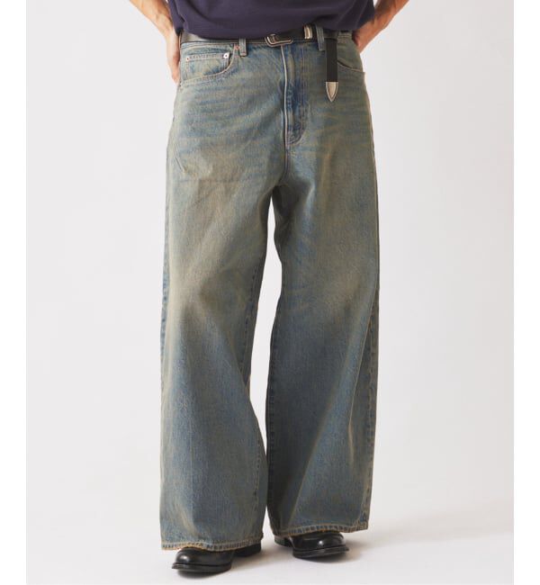 JOURNAL STANDARD relume「スモーキーデニム 11oz ワイド エンジニアド パンツ」|デニム|