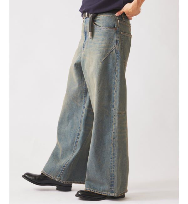JOURNAL STANDARD relume「スモーキーデニム 11oz ワイド エンジニアド パンツ」|デニム|