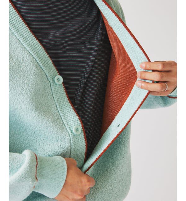 JOURNAL STANDARD relume「ドライタッチ ブークレ Vネック カーディガン」|カーディガン|