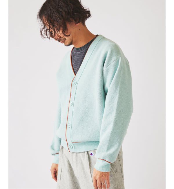 JOURNAL STANDARD relume「ドライタッチ ブークレ Vネック カーディガン」|カーディガン|