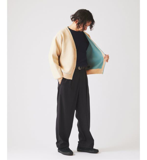 JOURNAL STANDARD relume「ドライタッチ ブークレ Vネック カーディガン」|カーディガン|