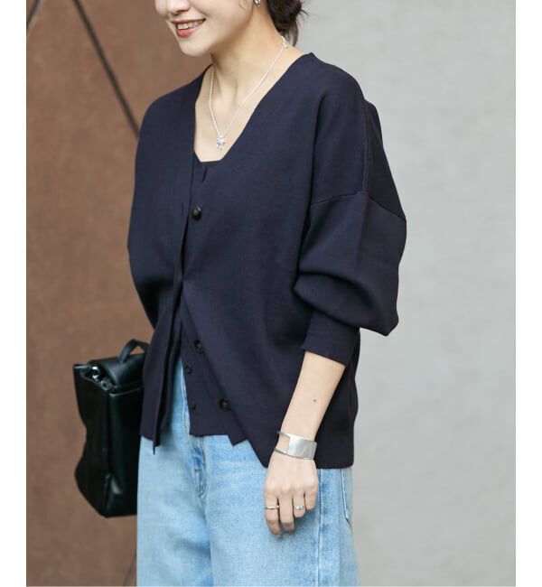 JOURNAL STANDARD「コットンシルクミックスVカーディガン」|カーディガン|