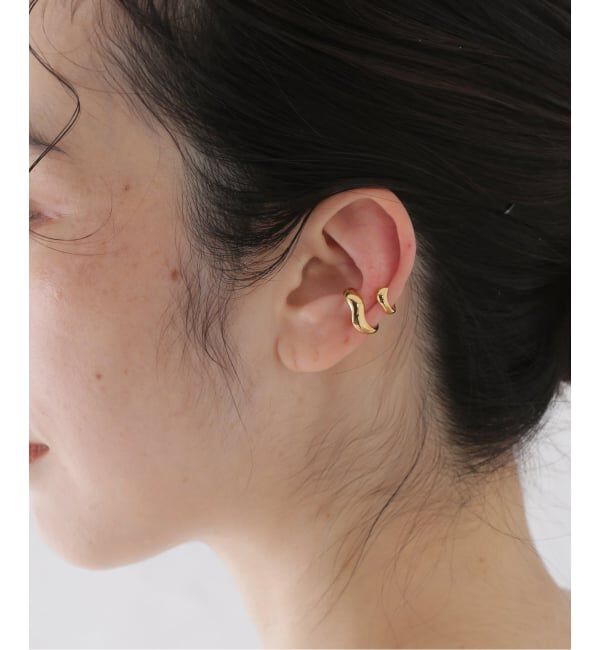 journal standard L'essage「【MARIA BLACK/マリアブラック】 Ear Cuff Goldplated Silver：イヤーカフ」|イヤーカフ|ゴールド