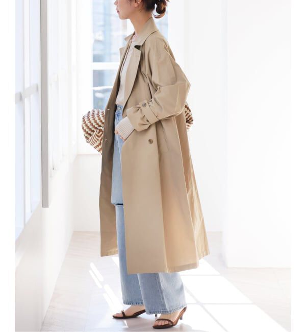 JOURNAL STANDARD relume「《追加2》［洗濯機洗い可］コットンナイロンライトトレンチコート」|トレンチコート|ベージュ