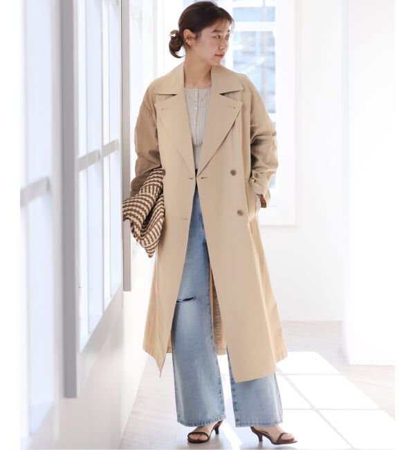 JOURNAL STANDARD relume「《追加2》［洗濯機洗い可］コットンナイロンライトトレンチコート」|トレンチコート|
