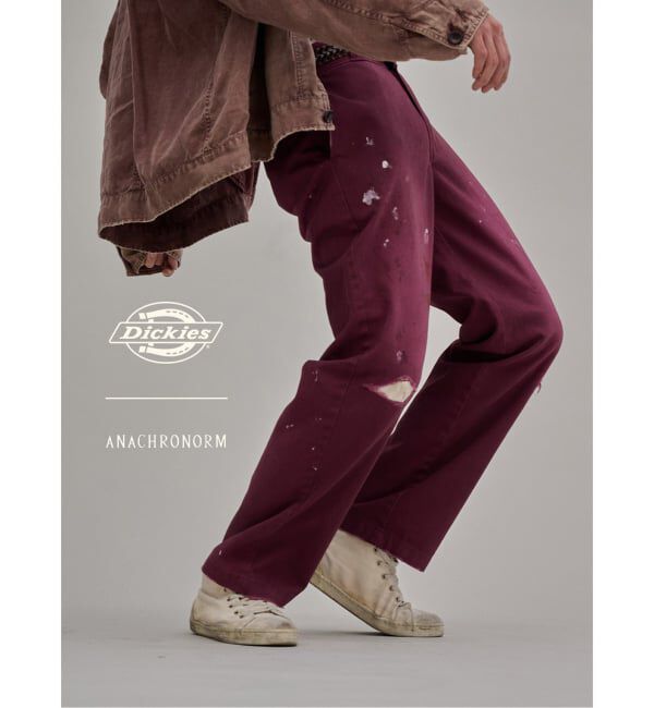 JOURNAL STANDARD「Dickies(R) &times; ANACHRONORM collaboration FADED WORK PANTS」|その他|ボルドー
