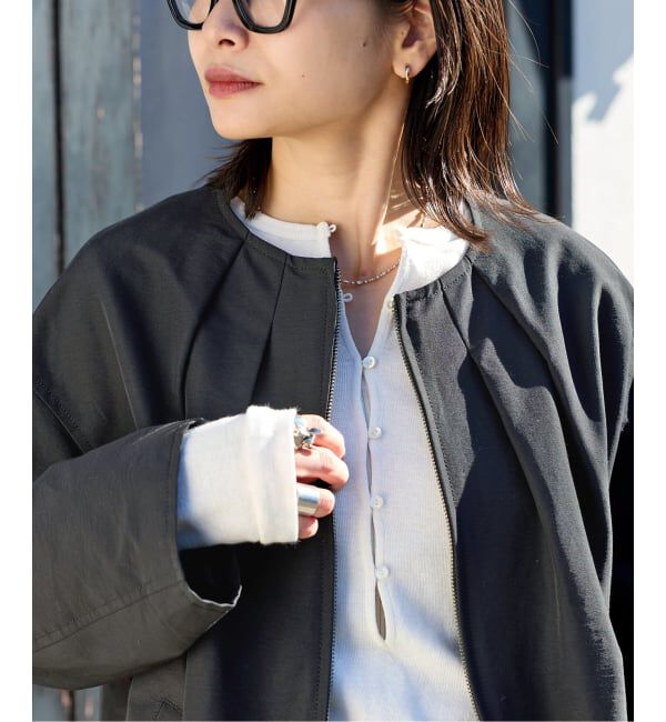 JOURNAL STANDARD「《追加》グログランノーカラーコクーンコート」|ノーカラーコート|