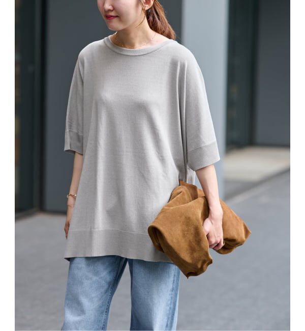 JOURNAL STANDARD relume「《追加予約 / 新色》接触冷感 / ウォッシャブルクールポンチョプルオーバー」|ニット・セーター|