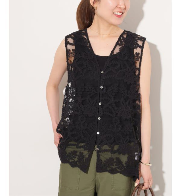 JOURNAL STANDARD relume「《予約》スカラレースベスト」|ダウンベスト・ベスト|ブラック