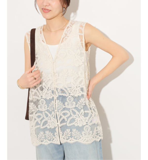 JOURNAL STANDARD relume「《予約》スカラレースベスト」|ダウンベスト・ベスト|ナチュラル