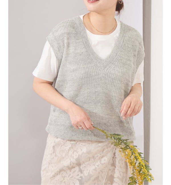 JOURNAL STANDARD「《予約》【osedit】WASHABLELINEN Vベスト」|ベスト・ジレ|