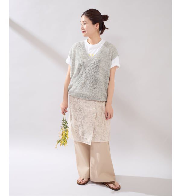 JOURNAL STANDARD「《予約》【osedit】WASHABLELINEN Vベスト」|ベスト・ジレ|