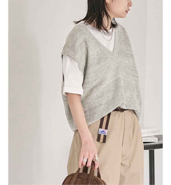 JOURNAL STANDARD「《予約》【osedit】WASHABLELINEN Vベスト」|ベスト・ジレ|