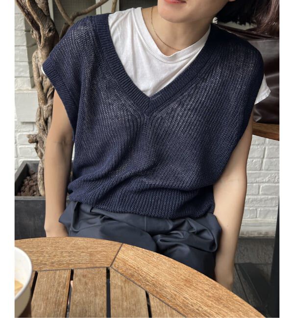 JOURNAL STANDARD「《予約》【osedit】WASHABLELINEN Vベスト」|ベスト・ジレ|