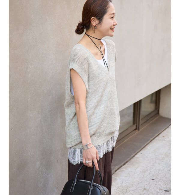 JOURNAL STANDARD「《予約》【osedit】WASHABLELINEN Vベスト」|ベスト・ジレ|