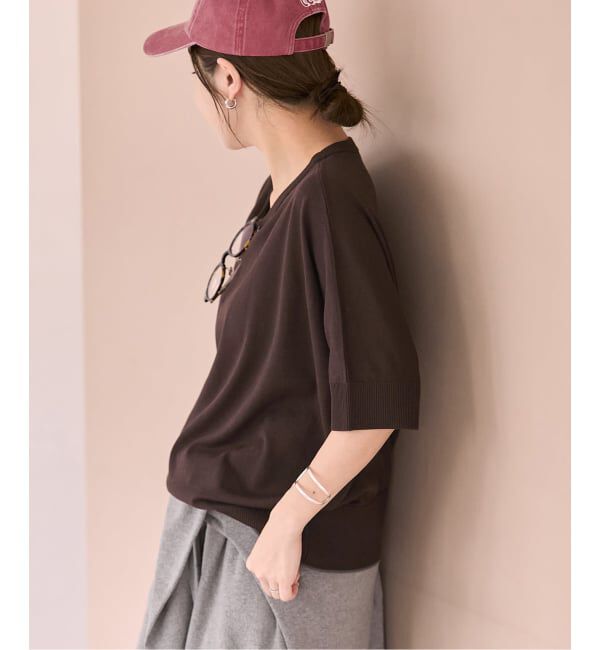 JOURNAL STANDARD「《予約》【UVカット/洗える/接触冷感】WASHABLE COOL UV ドルマンプルオーバー」|ニット・セーター|