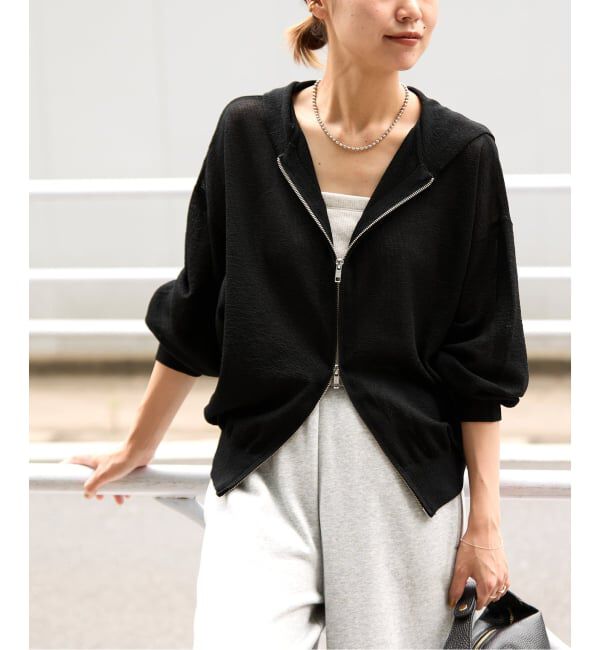 JOURNAL STANDARD relume「《追加予約 / 新色》シアーフーディ」|パーカー|ブラック