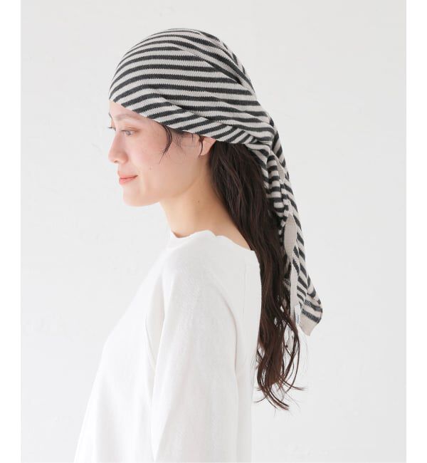 journal standard luxe「【ARMEN】 COTTON STRIPE TRIANGLE SCARF」|バンダナ・スカーフ|