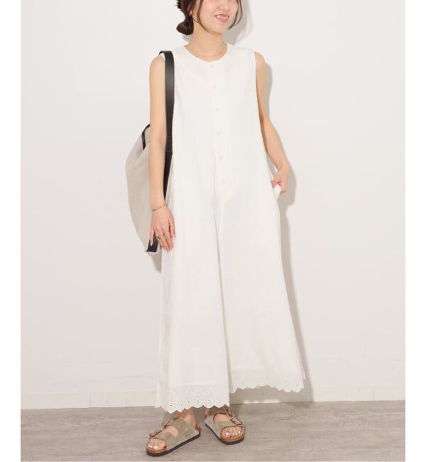 JOURNAL STANDARD relume「《予約》コットンカットワーク刺繍オールインワン」|オールインワン|ホワイト