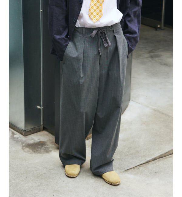 JOURNAL STANDARD「《予約》TR ストライプ オーバー パンツ」|スラックス|