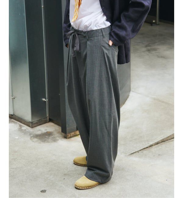 JOURNAL STANDARD「《予約》TR ストライプ オーバー パンツ」|スラックス|