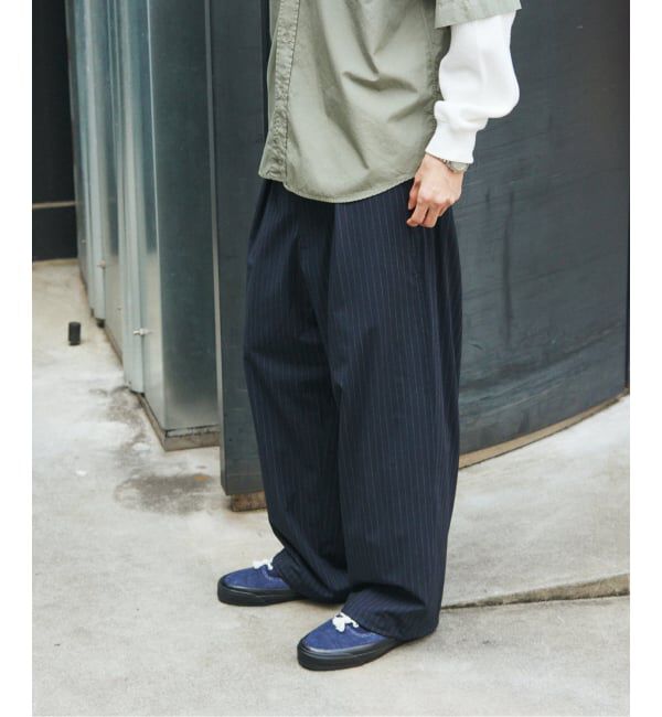 JOURNAL STANDARD「《予約》TR ストライプ オーバー パンツ」|スラックス|