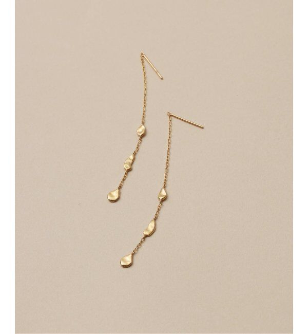 Lilas by Spick&Span「シードモチーフチェーンピアス K10（両耳）」|ピアス|