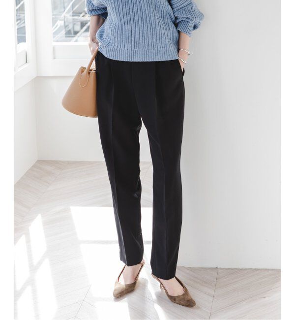 NOBLE「グルカテーパードパンツ」|スラックス|ブラック