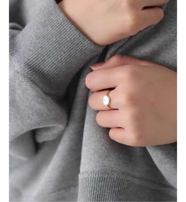 Lilas by Spick&Span「サークルシェルリング K10」|リング|ゴールド