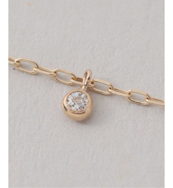 Lilas by Spick&Span「《WEB限定》7ダイヤステーション40cmネックレス K10」|ネックレス|