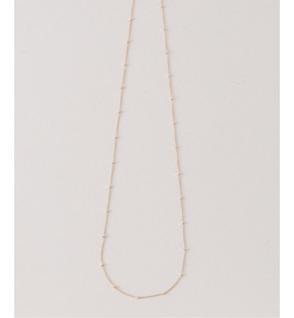 Lilas by Spick&Span「グリッターチェーン55cmネックレス K10」|ネックレス|