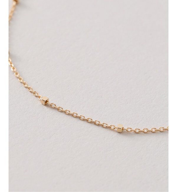 Lilas by Spick&Span「グリッターチェーン55cmネックレス K10」|ネックレス|