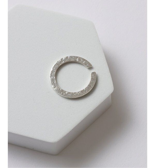 Spick and Span「【SAMH by LILAS】Wフェースフープイヤーカフ SV（片耳）」|イヤーカフ|