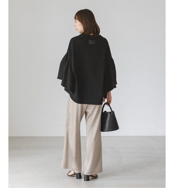 NOBLE「COG THE BIGSMOKE/コグザビッグスモーク LAURA GATHERED SLV TOP」|Tシャツ・カットソー|