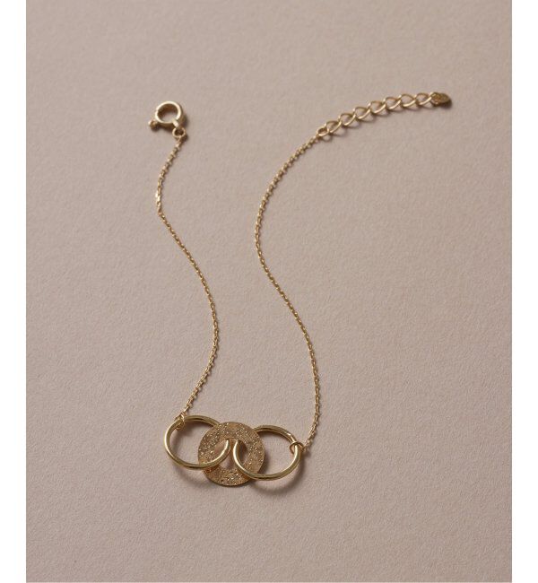 Lilas by Spick&Span「トリオサークルモチーフブレスレット K10」|ブレスレット・バングル|ゴールド