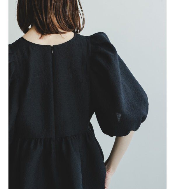 NOBLE「《追加》【洗える】シアーノイズジャガードブラウス」|シャツ・ブラウス|