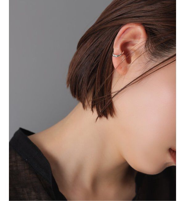 Spick and Span「【SAMH by LILAS】カフイヤリングオーバル SV（片耳）」|イヤーカフ|