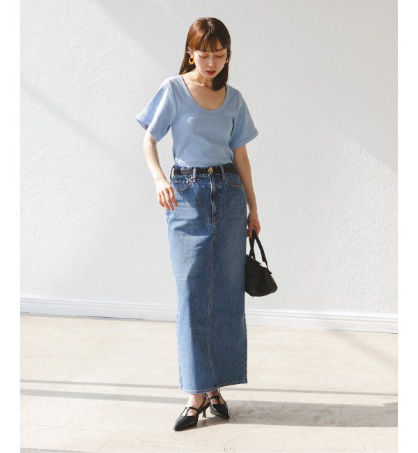 NOBLE「BY MALENE BIRGER/バイマレーネビルガー リブUネックTEE」|Tシャツ・カットソー|