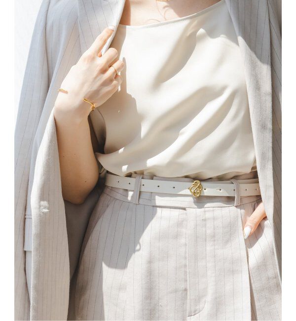 NOBLE「BY MALENE BIRGER/バイマレーネビルガー ベルト(ホワイト)」|ベルト|ホワイト