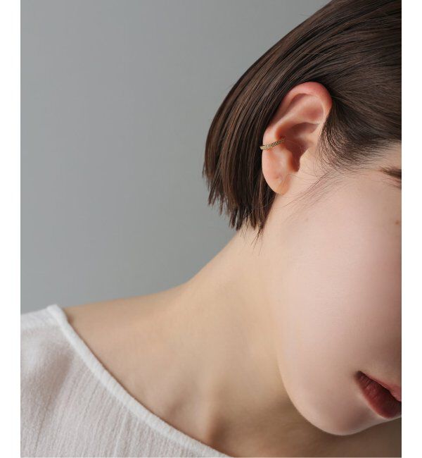 Spick and Span「《WEB限定》【SAMH by LILAS】イヤーカフホワイトトパーズSV（片耳）」|イヤーカフ|