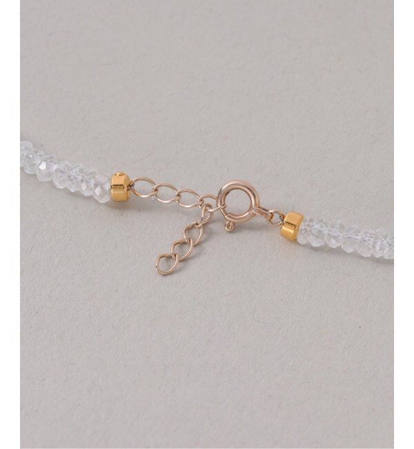 Lilas by Spick&Span「トパーズビーズチェーンモチーフネックレス K10」|ネックレス|