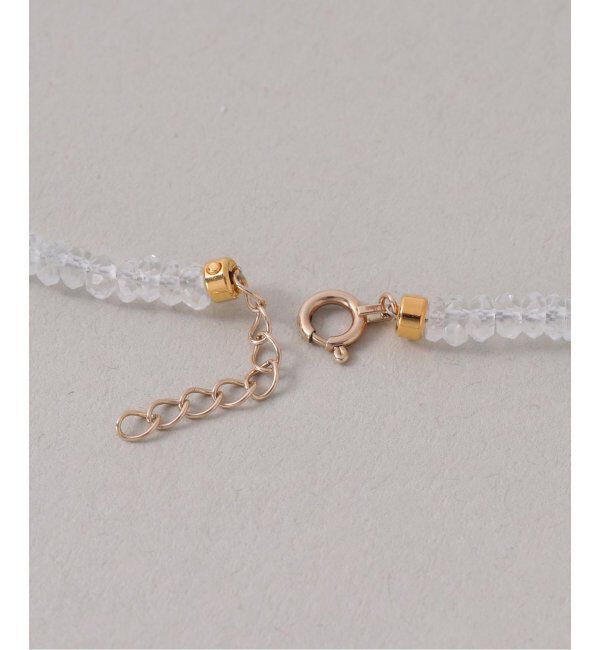 Lilas by Spick&Span「トパーズビーズチェーンモチーフネックレス K10」|ネックレス|