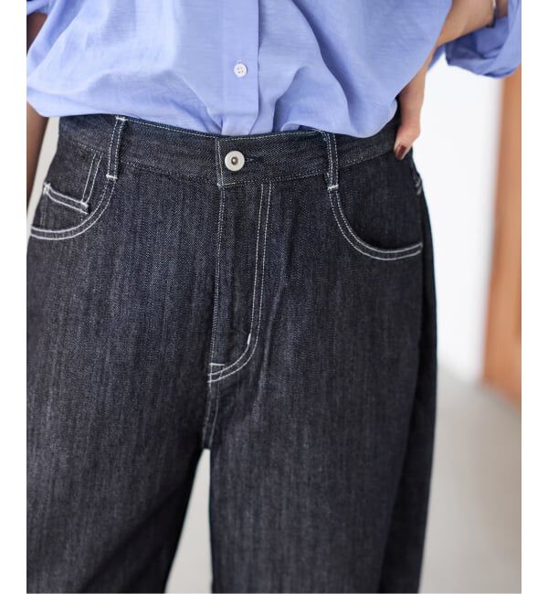 FRAMeWORK「バレルフォルムデニムパンツ」|デニム|