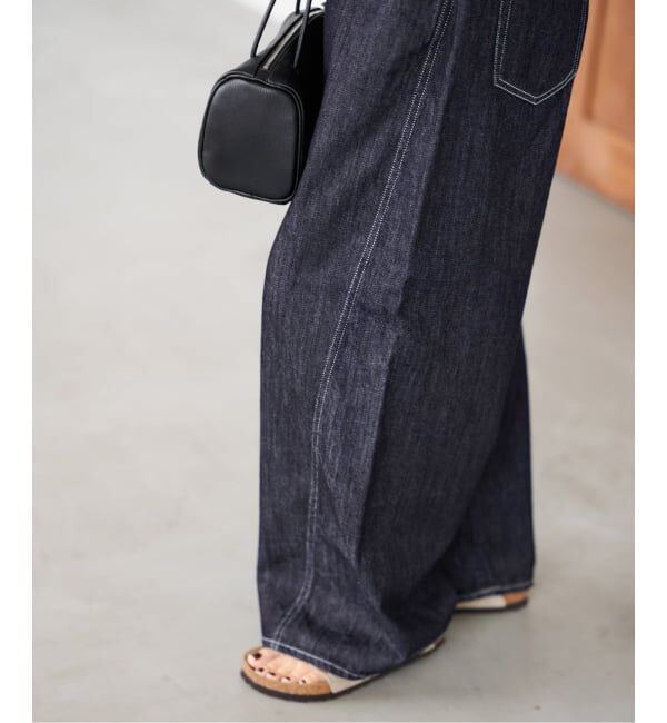 FRAMeWORK「バレルフォルムデニムパンツ」|デニム|