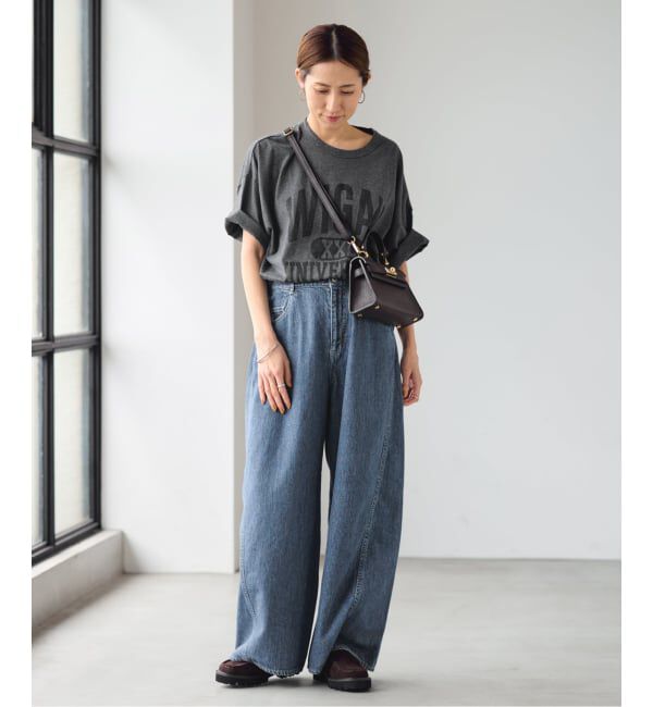 FRAMeWORK「バレルフォルムデニムパンツ」|デニム|